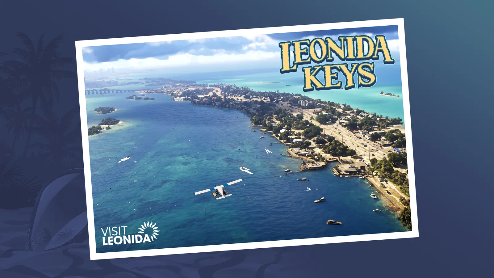 Official GTA VI 'Visit Leonida' postcard for Leonida Keys